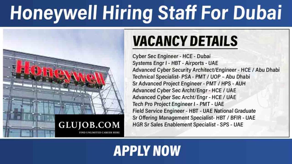 Honeywell Hiring Staff For Dubai GluJob