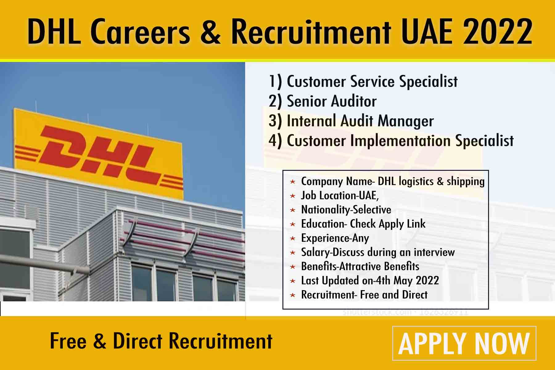 DHL Career UAE Recruitment in 2022 