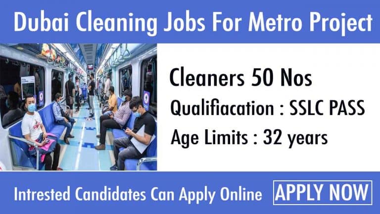 Dubai cleaning job For Metro Project