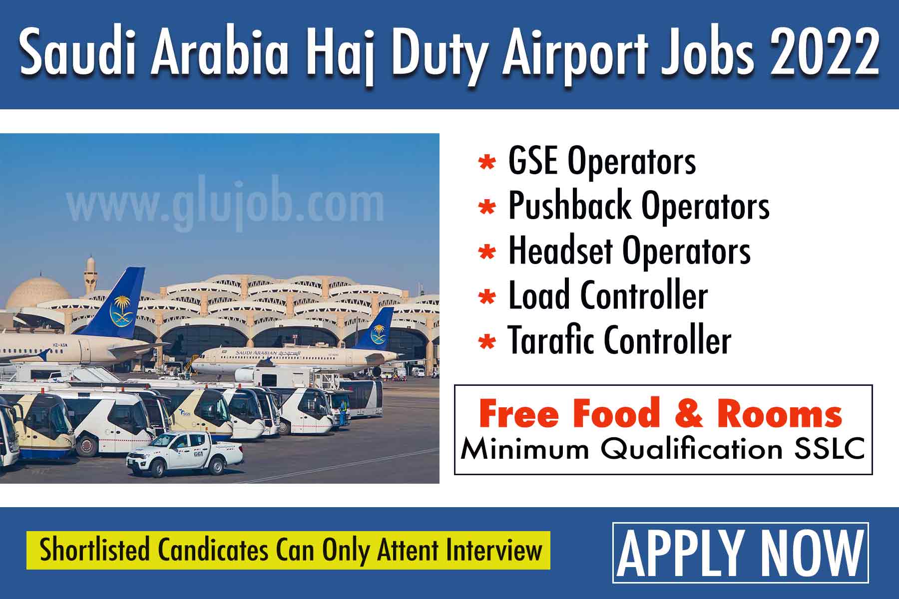 Saudi Arabia Airport Haj Duty Vacancy 2022