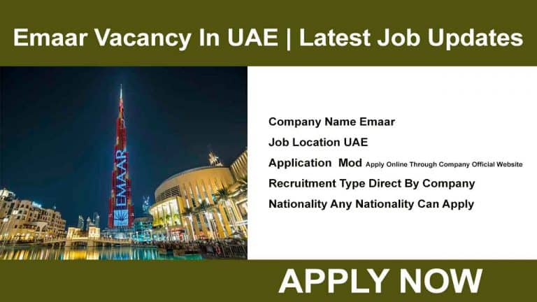 Emaar Vacancy In UAE | Latest Job Updates