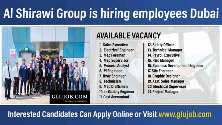 Al Shirawi Group is hiring employees Dubai