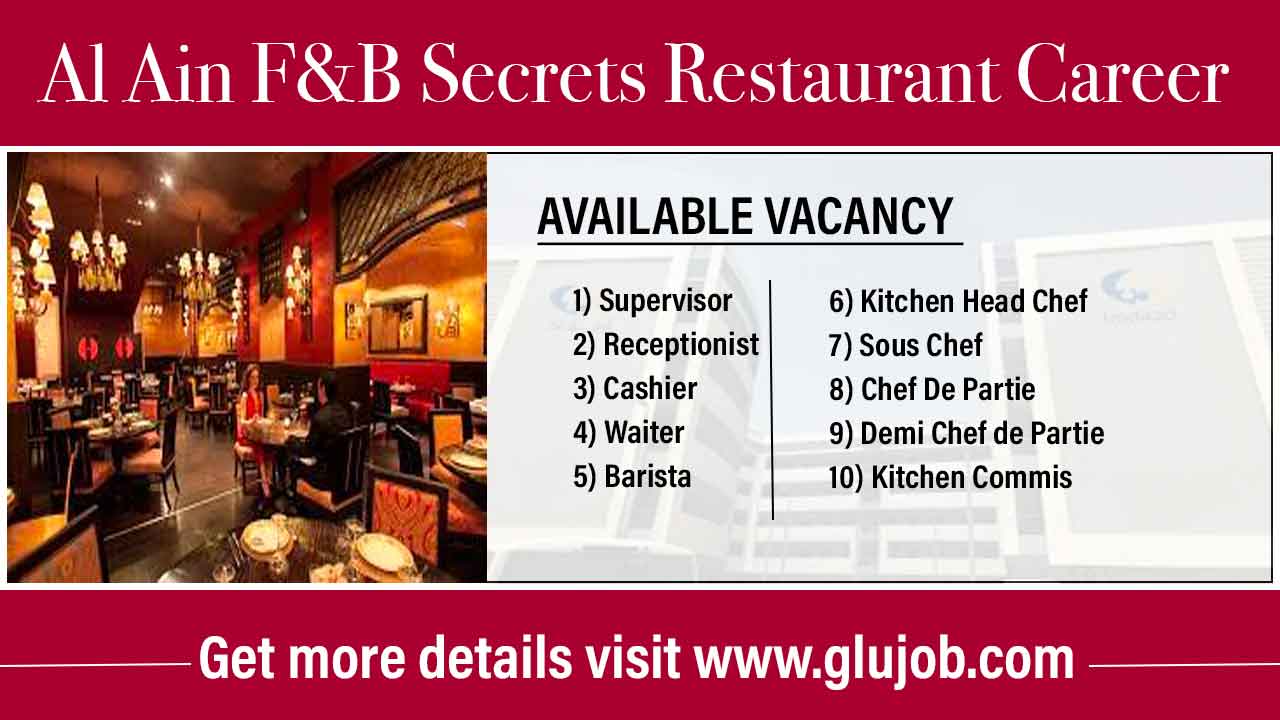 Al Ain F&B Secrets Restaurant Career