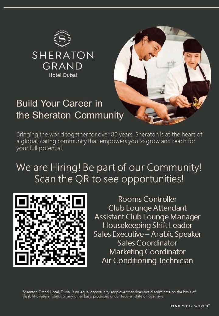 Sheraton Grand Hotel Career Dubai 