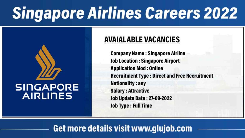 Singapore Airlines Careers 2022 Airport Jobs Never miss it Apply