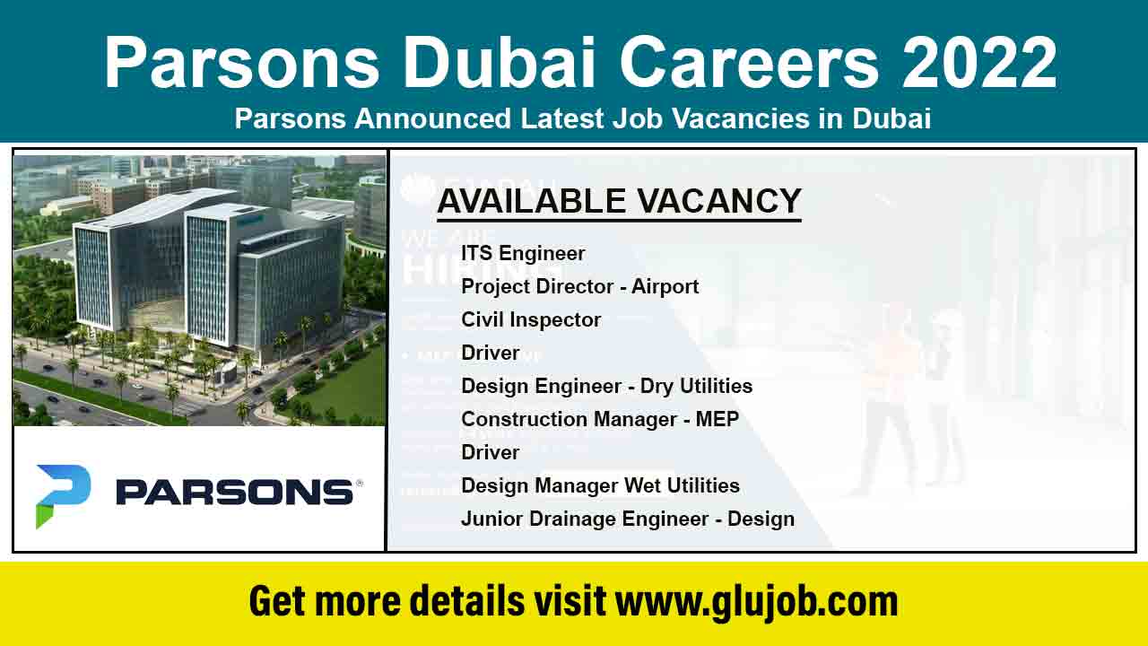 Parsons Dubai Careers 2022