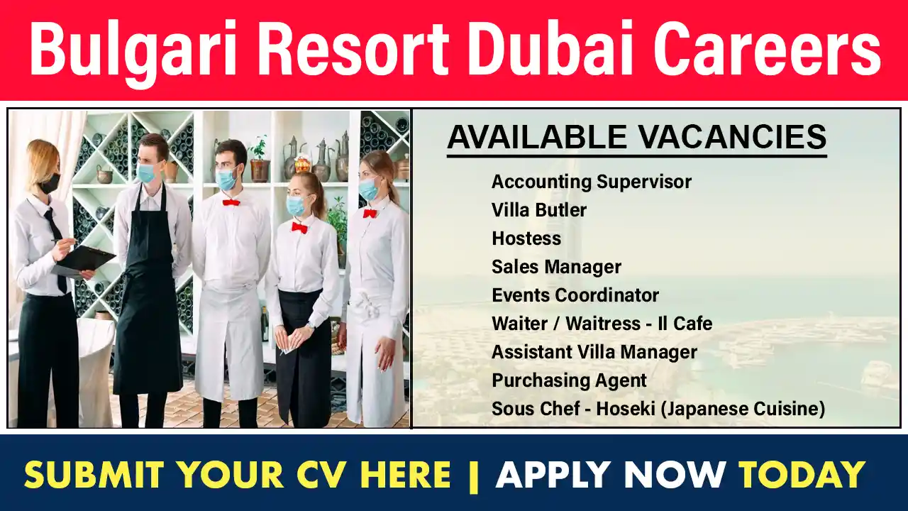 Bulgari Resort Dubai Careers