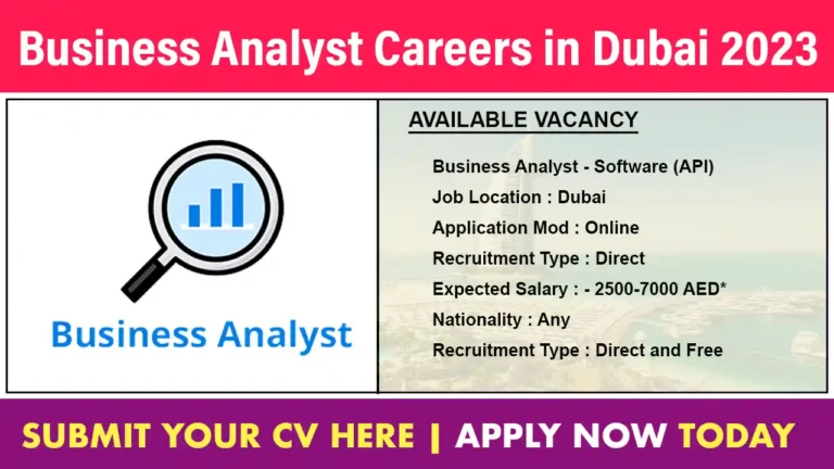 Business Analyst Careers in Dubai 2023