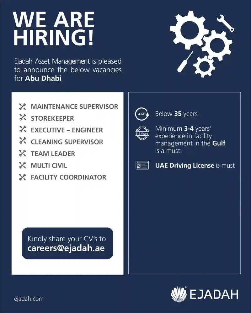 Ejadah Group Job Vacancies in Abu dhabi