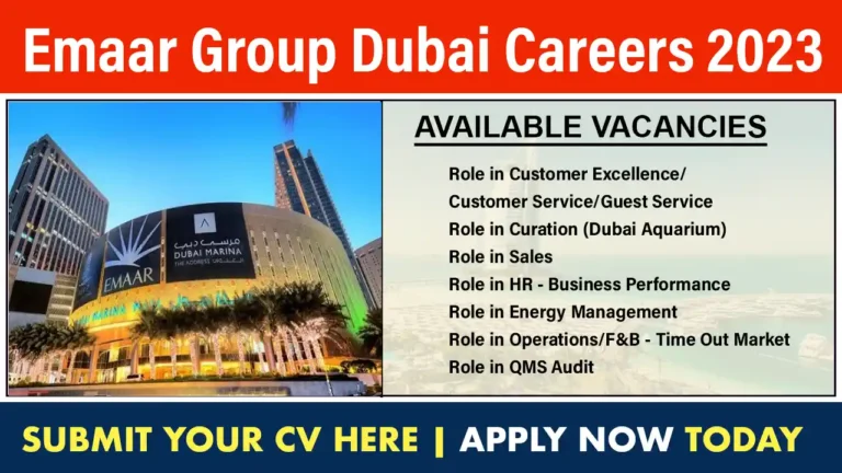 Emaar Group Dubai Careers 2023