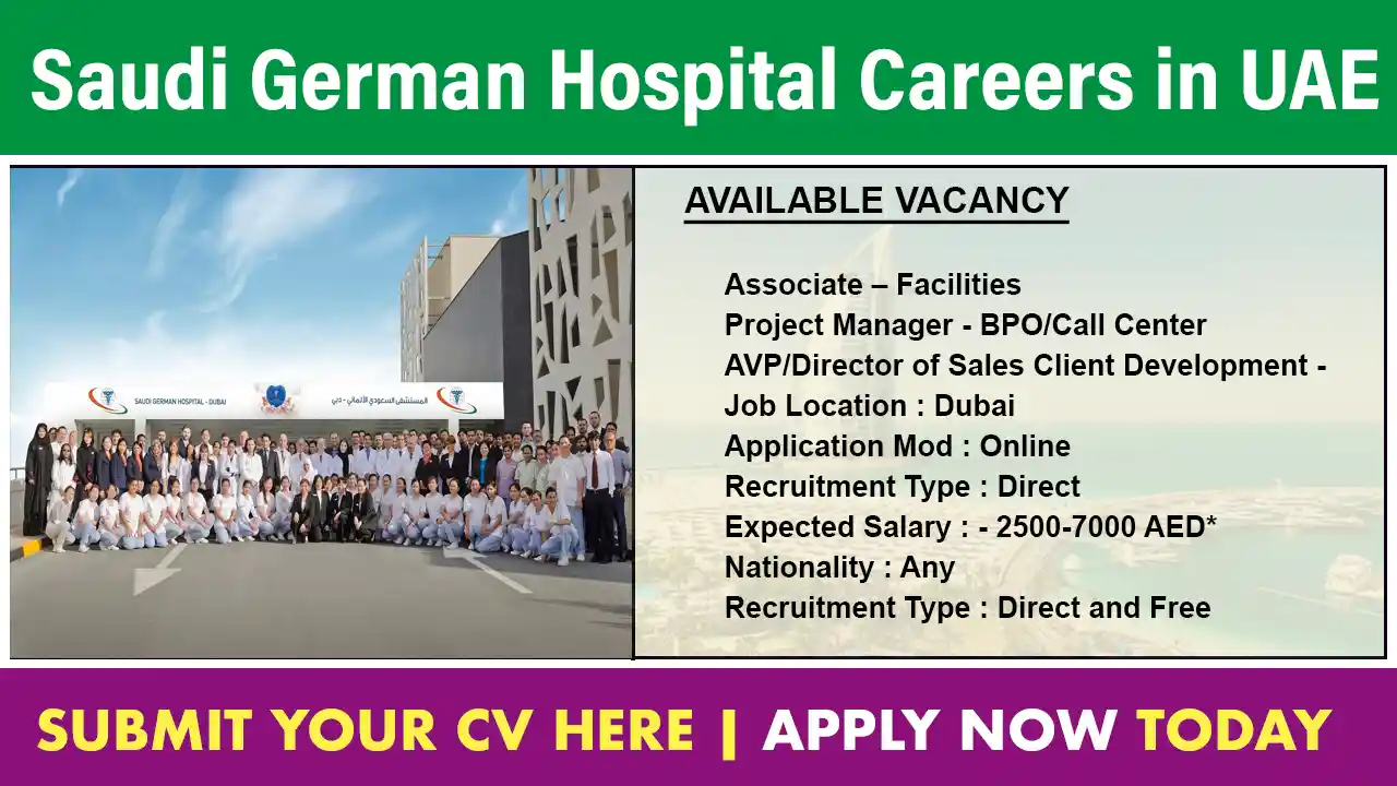 Saudi German Hospital Careers in UAE
