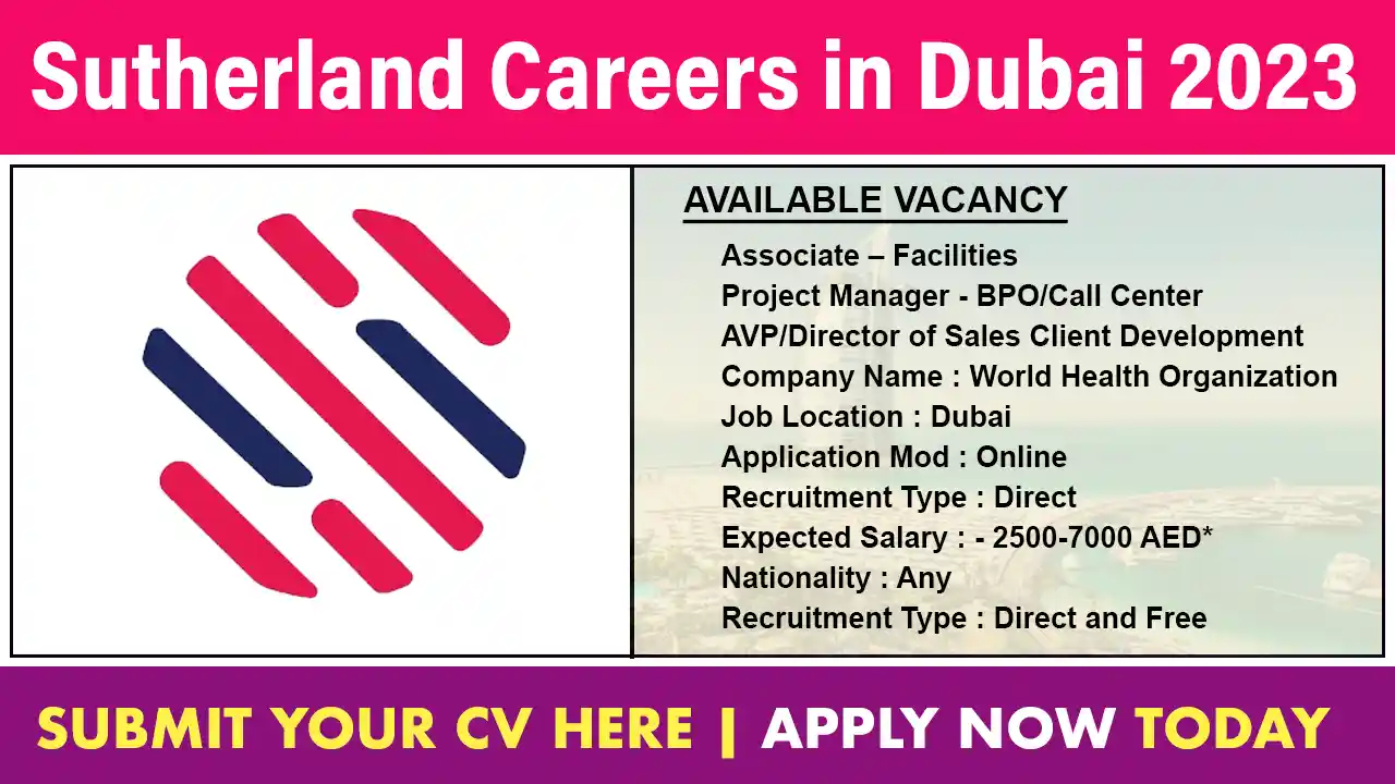 Sutherland Careers in Dubai 2023