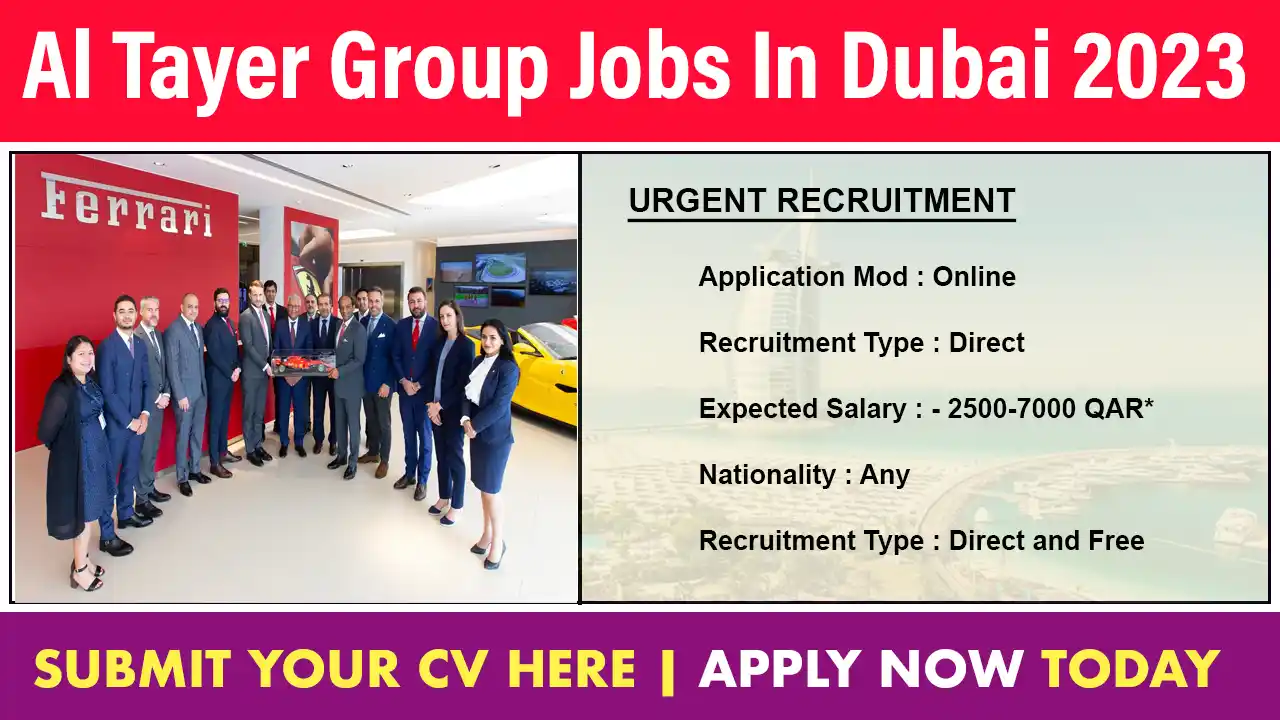 Al Tayer Group Jobs In Dubai 2023