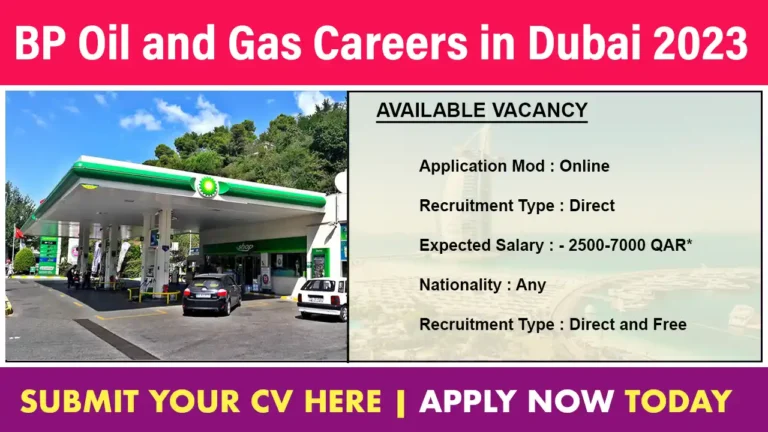 BP Oil and Gas Careers in Dubai 2023