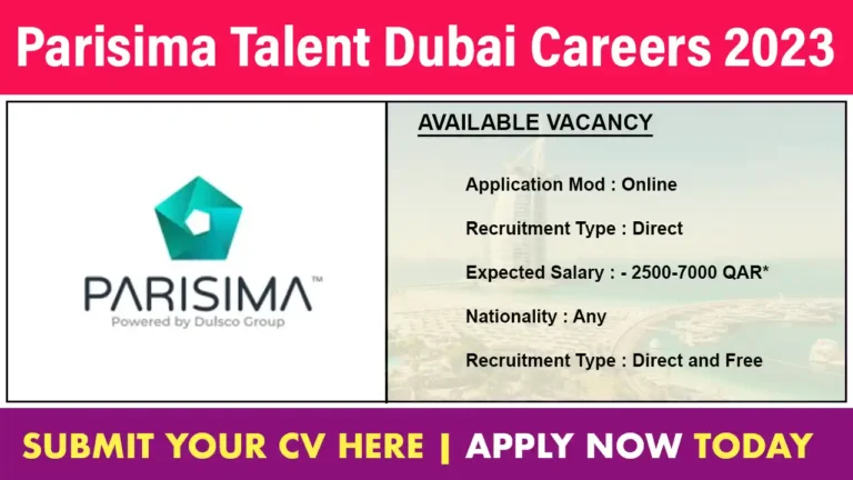 Parisima Talent Dubai Careers 2023