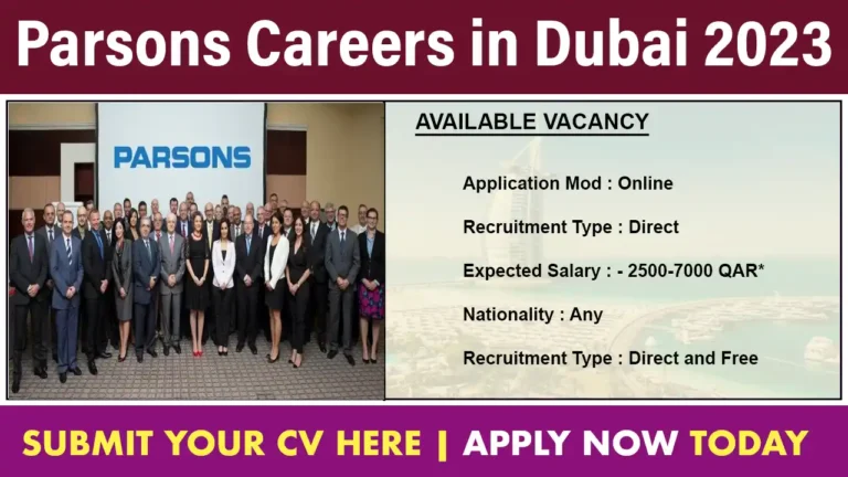 Parsons Careers in Dubai 2023