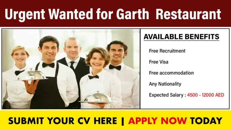 GARTH Restaurant and Cafe in Dubai Jobs