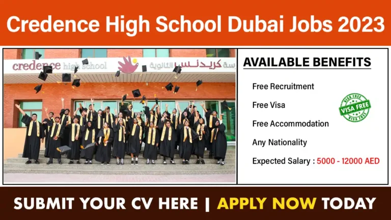Credence High School Dubai Jobs 2023