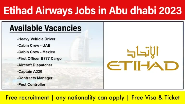 Etihad Airways Jobs in Abu dhabi 2023