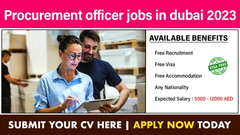 Procurement officer jobs in dubai 2023