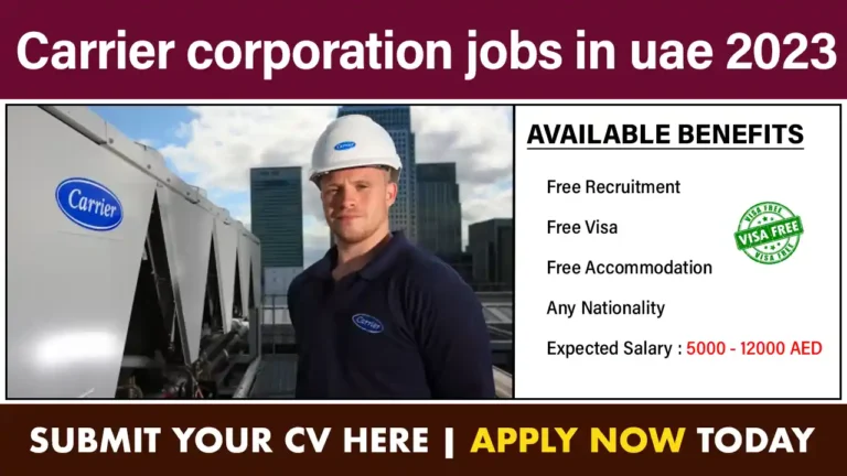 Carrier corporation jobs in uae 2023