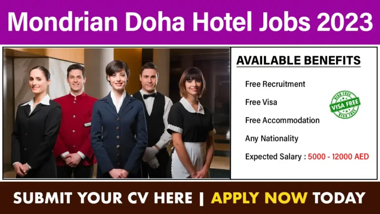 Mondrian Doha Hotel Jobs 2023