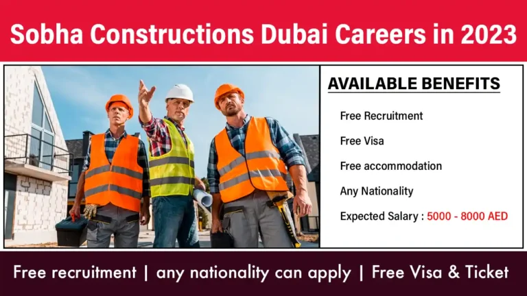 Sobha Constructions Dubai Careers in 2023