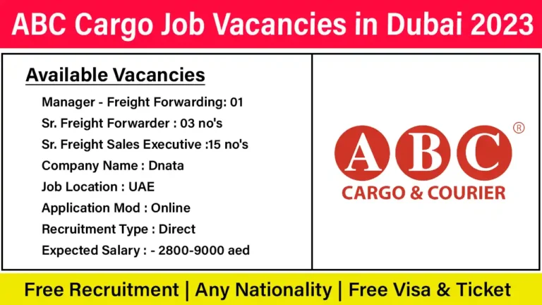 ABC Cargo Job Vacancies in Dubai 2023