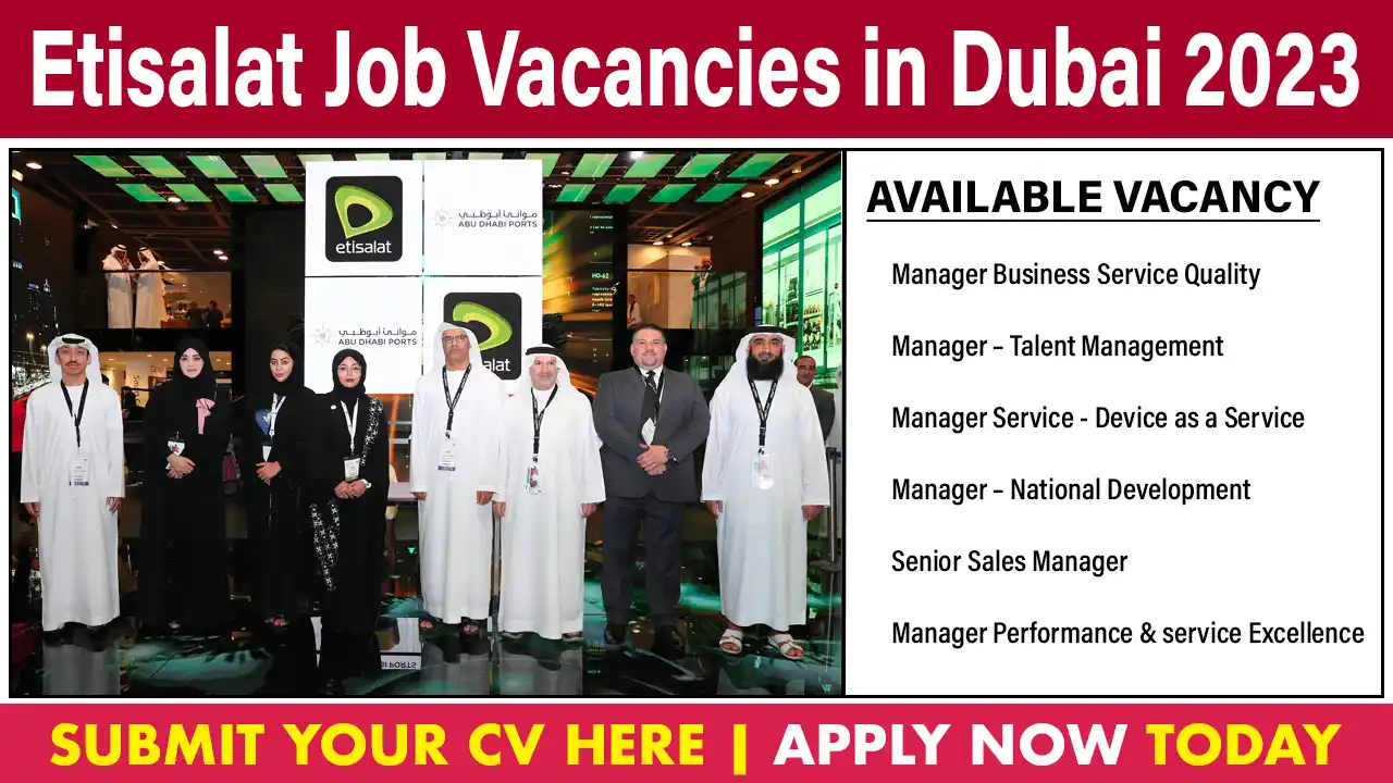 Etisalat Careers in Dubai 2023