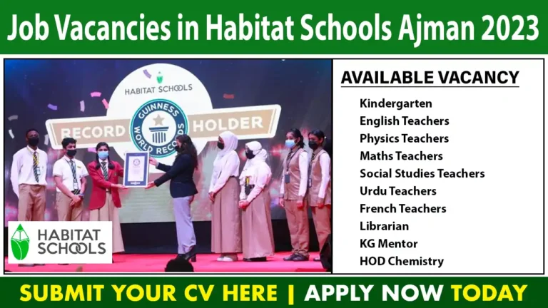 Job Vacancies in Habitat Schools Ajman 2023