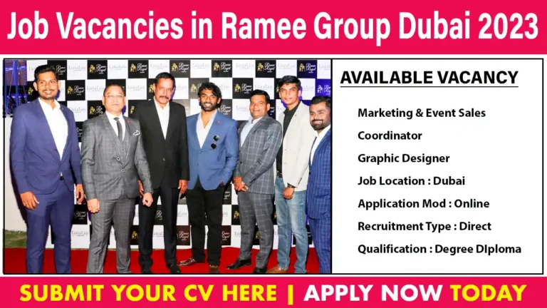 Job Vacancies in Ramee Group Dubai 2023