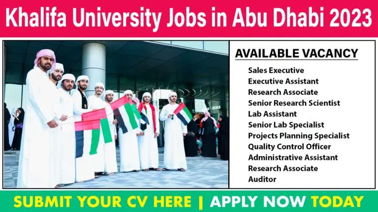 Khalifa University Jobs in Abu Dhabi 2023