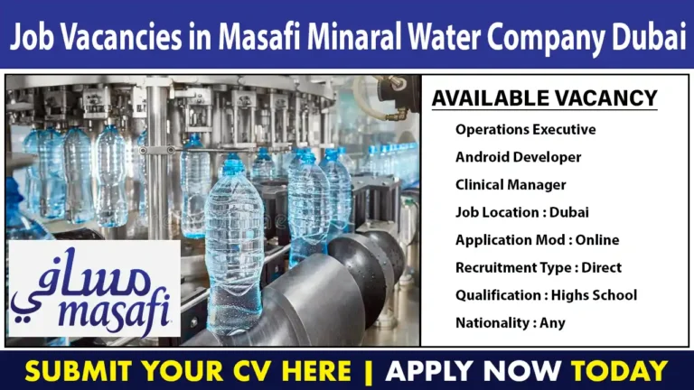 Masafi Job Vacancy in Dubai 2023