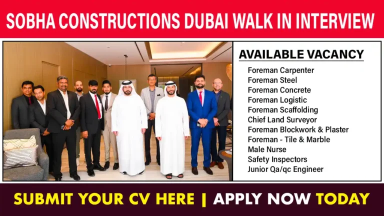Sobha Constructions Dubai Jobs