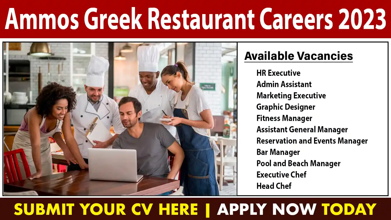 Ammos Greek Restaurant Careers 2023