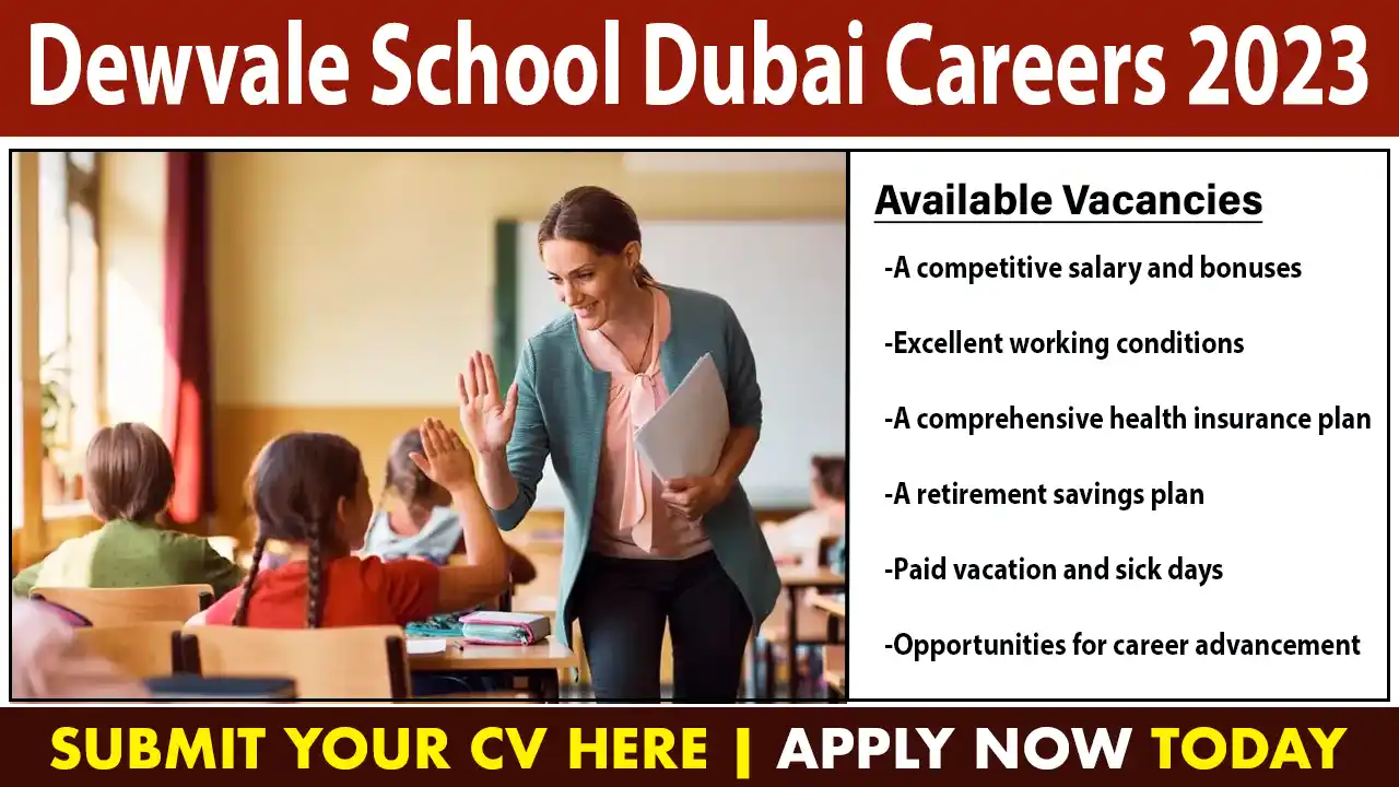 Dewvale School Dubai Careers 2023