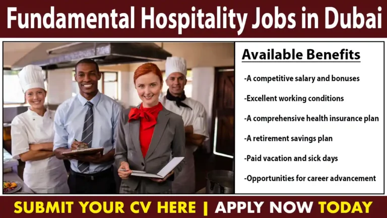 Fundamental Hospitality Jobs in Dubai 2023