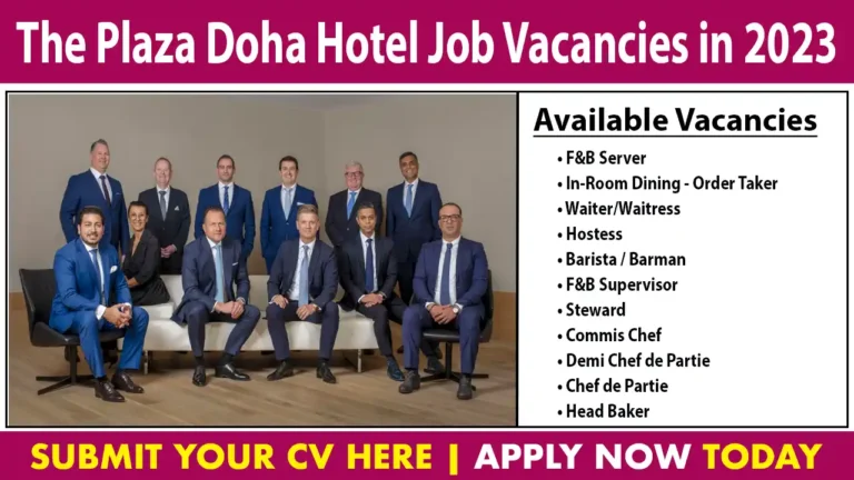 The Plaza Doha Hotel Jobs
