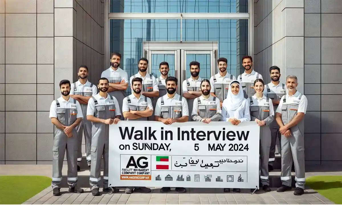 AG Facilities Solutions Dubai Walk In Interview | Immediately Hiring 2024