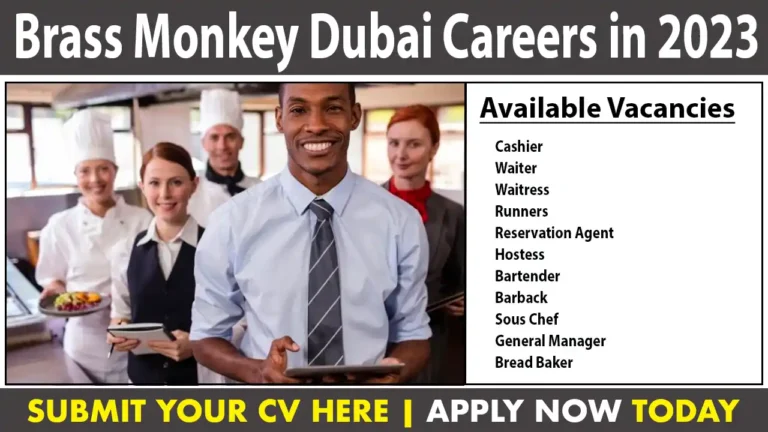 Brass Monkey Dubai Careers in 2023