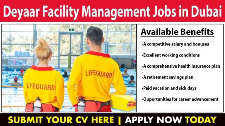 Deyaar Facility Management Jobs in Dubai