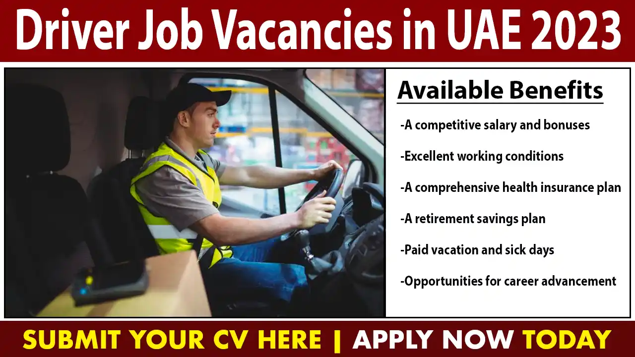 Driver Job Vacancies in UAE