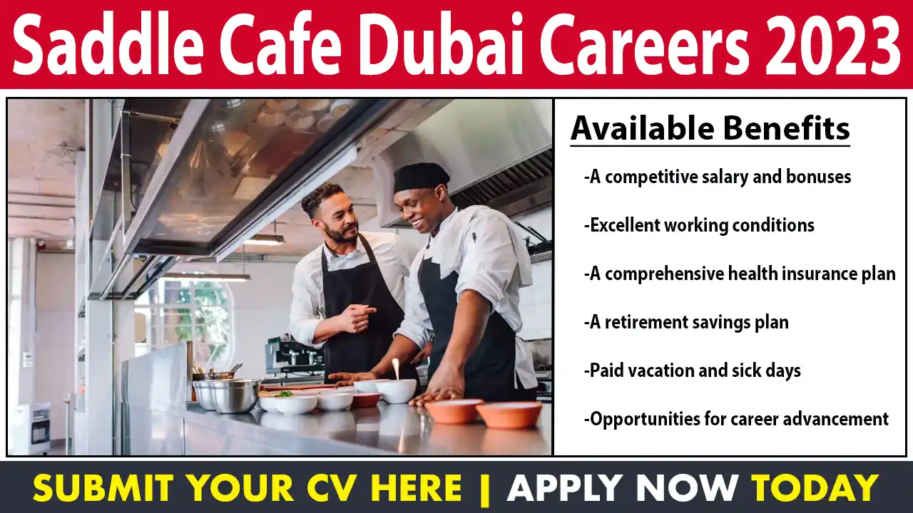 Saddle Cafe Dubai Careers 2023