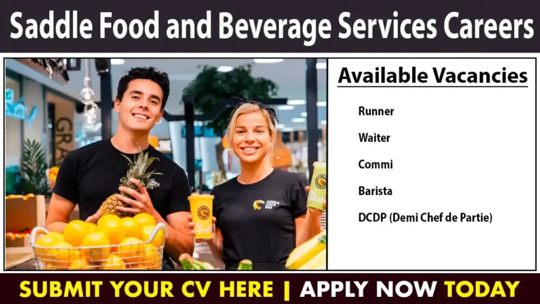 Saddle Food and Beverage Services Careers