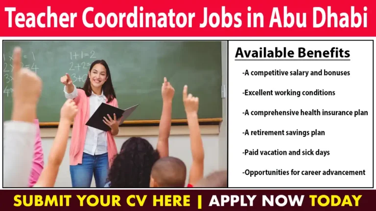 Teacher Coordinator Jobs in Abu Dhabi