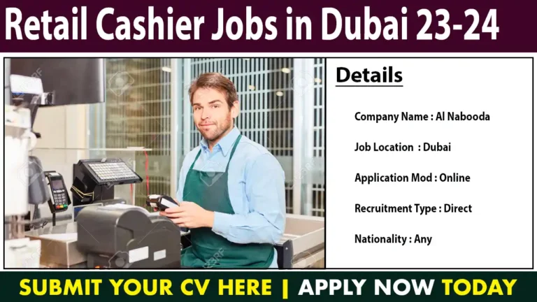 Cashier Jobs in Dubai