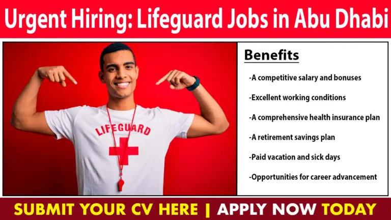 Urgent Hiring: Lifeguard Jobs in Abu Dhabi