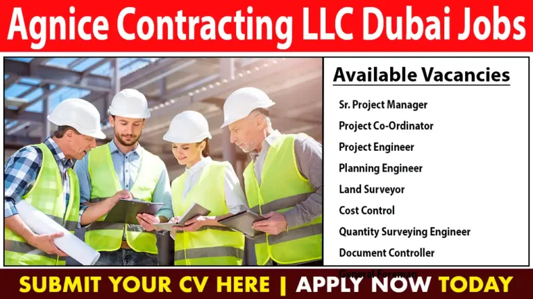 Agnice Contracting LLC Dubai Jobs