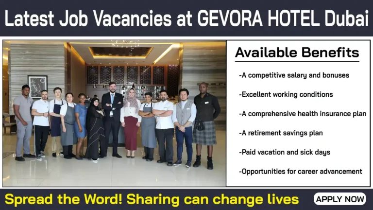 Explore Exciting Job Vacancies at GEVORA HOTEL Dubai