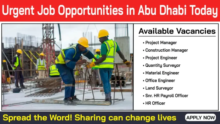 NOOR AL SAHARA Jobs: Discover Urgent Job Opportunities in Abu Dhabi Today